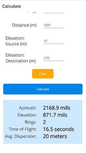 Mortar-Master 4K AR Calculator Screenshot 1