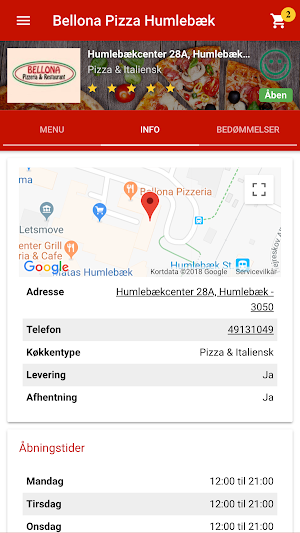 Bellona Pizza Screenshot 1