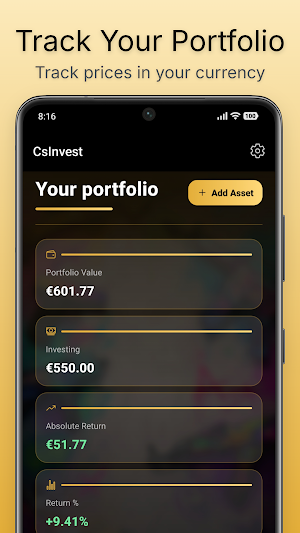 CSInvest – CS2 Skin Portfolio Screenshot 0
