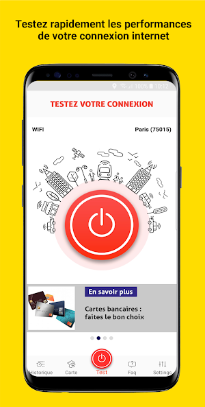 DébiTest : testeur de connexions internet Screenshot 0