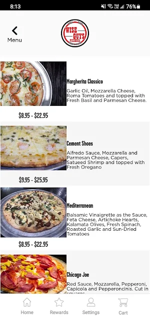 Wise Guys Pizzeria Screenshot 2
