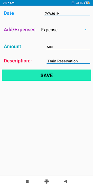 Daily Cash Management Screenshot 2