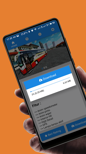 Mod BUSSID : Bus Scorpion X Livery Harapan Jaya Screenshot 3