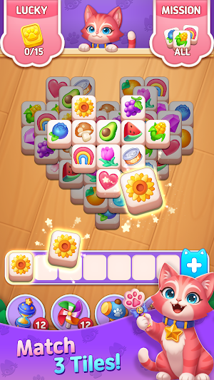 Kitty Home: Match 3 Tiles Screenshot 0