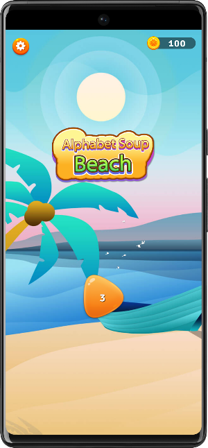 Alphabet Soup Beach Screenshot 0