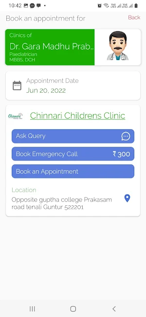 Chinnari Hospital Screenshot 1