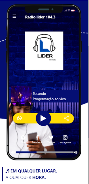 Rádio Líder 104.3 Fm Screenshot 1