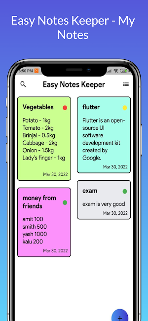 Easy Notes Keeper - My Notes Screenshot 0