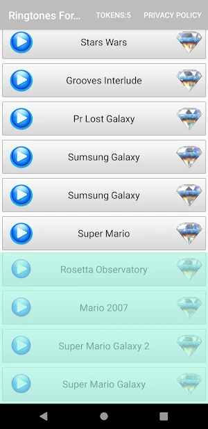 Ringtones For Galaxy Screenshot 2