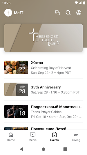 Messenger of Truth Church Screenshot 2