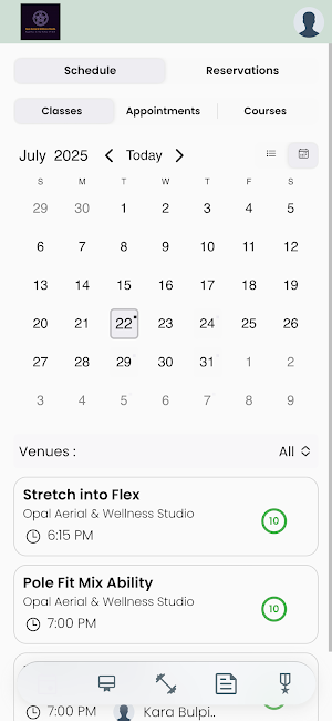 Opal Aerial & Wellness Studio Screenshot 2