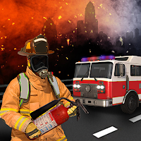 Flying Firefighter Truck Driving Games Simulator