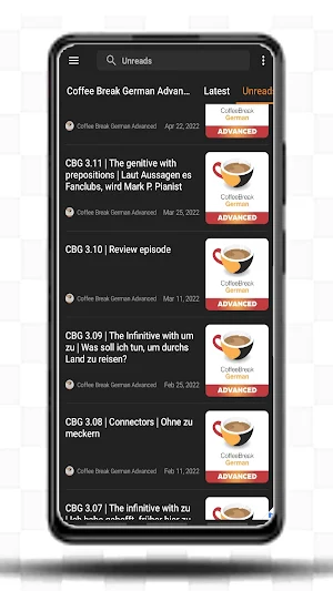 Learn German on Coffee Break-A Screenshot 1