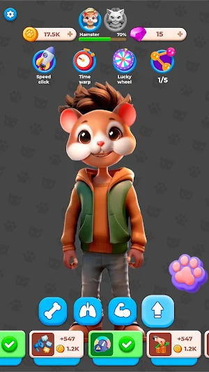 Quadrobics Idle Clicker Screenshot 0