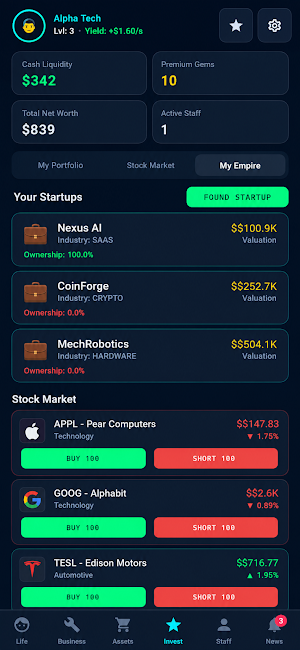 Startup to Billionaire Screenshot 2