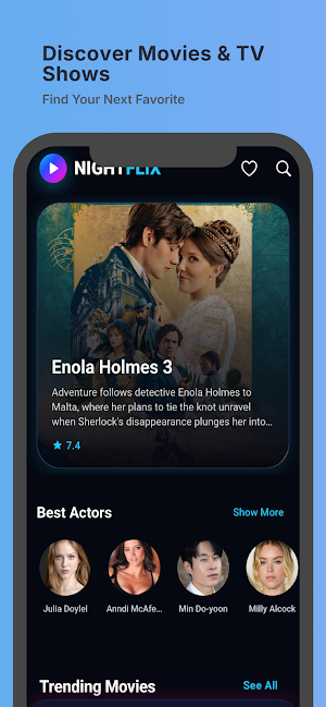 NightFlix: Movies and Series Screenshot 1