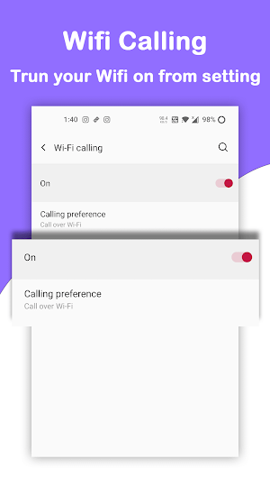 Wifi Calling, Unlimited Calls Screenshot 2
