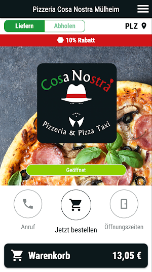Pizzeria Cosa Nostra Mülheim Screenshot 0