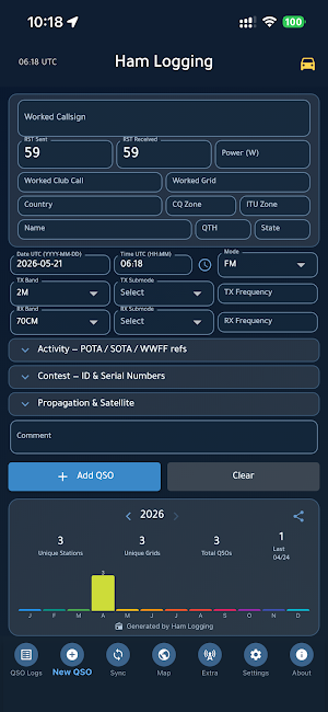 Ham Logging Screenshot 2