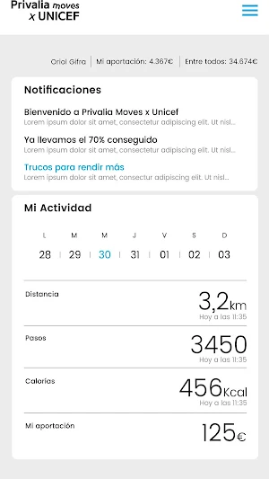 Privalia Moves for UNICEF Screenshot 1