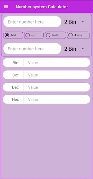base converter calculator Screenshot 0
