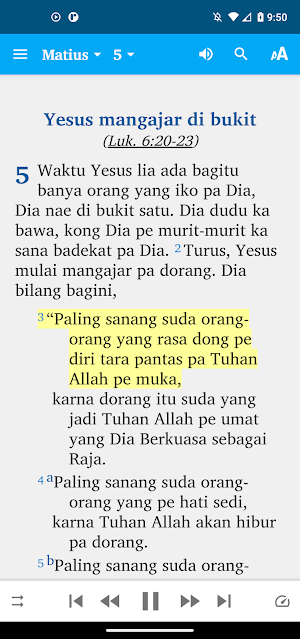 North Maluku Malay Bible App Screenshot 0