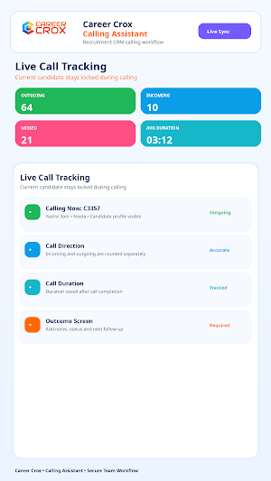 Career Crox -Calling Assistant Screenshot 2
