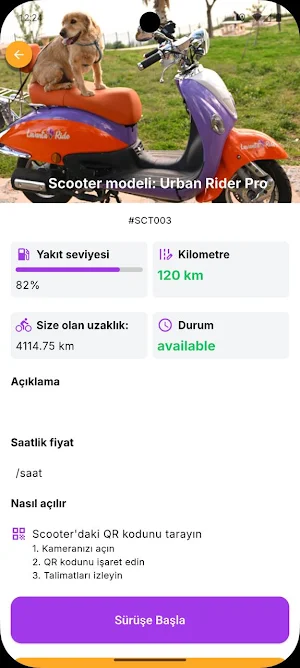 Lavanta Ride - Scooter Screenshot 2
