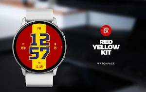 Red Yellow Kit Watch Face Screenshot 0