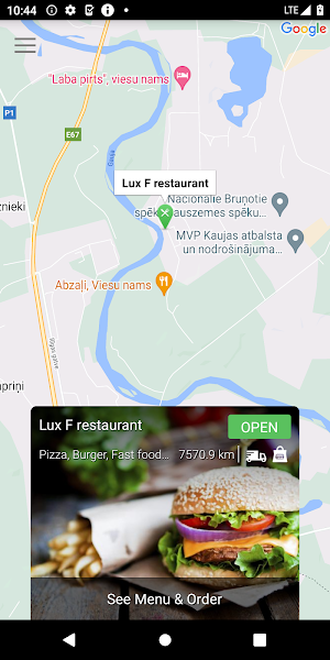 Lux F restaurant Screenshot 1