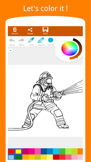 Firefighter Coloring Book Screenshot 2