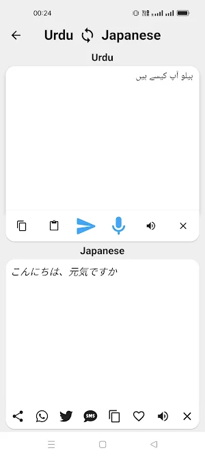 Urdu To Japanese Translator Screenshot 1