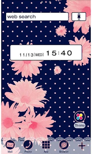 Blueberry and Daisy Wallpaper Screenshot 0