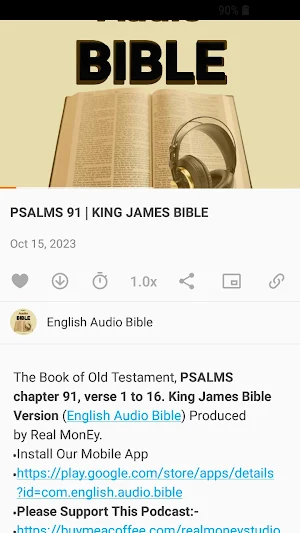 English Audio Bible Podcast Screenshot 2