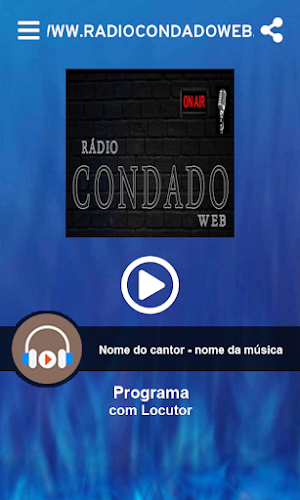 www.radiocondadoweb.com.br Screenshot 1