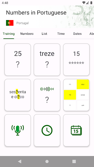 Numbers in Portuguese Screenshot 0