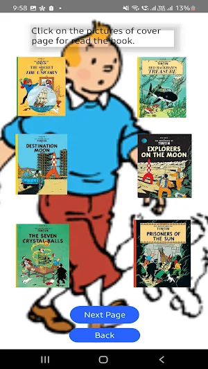 Tintin Books Screenshot 3