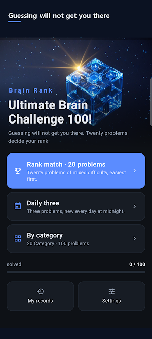 Brain Rank - logic problems Screenshot 0