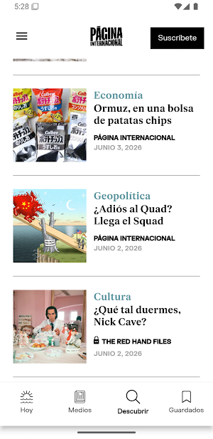 Página Internacional Screenshot 2