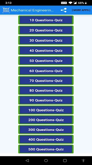Basics of Mechanical Engineering Quiz Screenshot 0