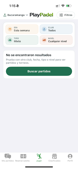 PlayPadel: Pádel Colombia Screenshot 3