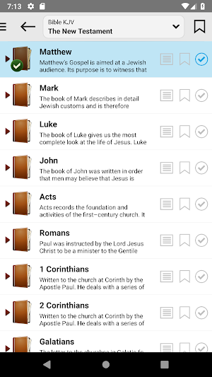 Bible: KJV, BBE, ASV, WEB, LSG Screenshot 1