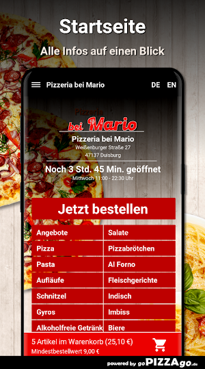 Pizzeria bei Mario Duisburg Screenshot 1