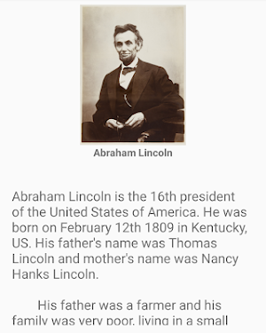 Abraham Lincoln Quotes and Biography Screenshot 2
