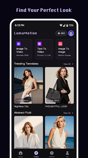 Luma Motion: AI Outfit Studio Screenshot 1