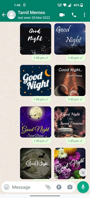 Good Night Stickers Screenshot 2