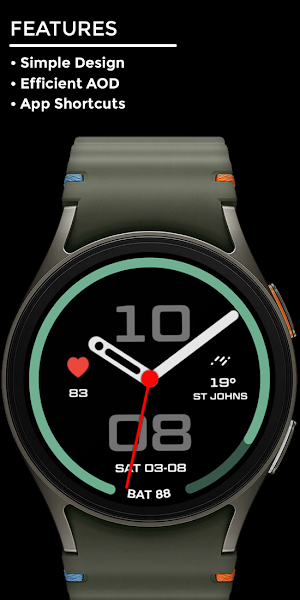 Night ver 72 - watch face Screenshot 1