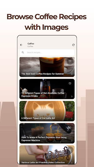 Coffee & Tea Recipes Screenshot 2