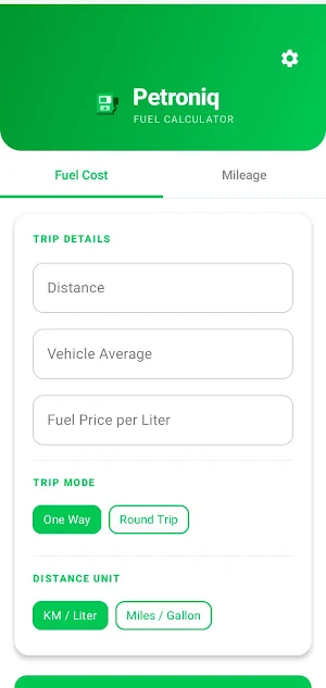 Petroniq - Fuel Calculator Screenshot 0