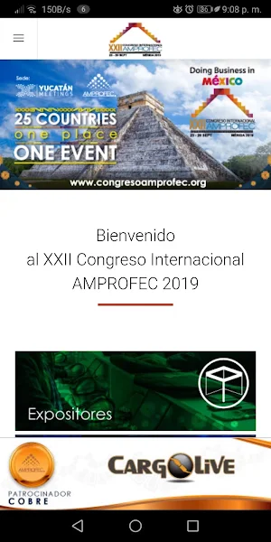 Congreso AMPROFEC 2019 Screenshot 0